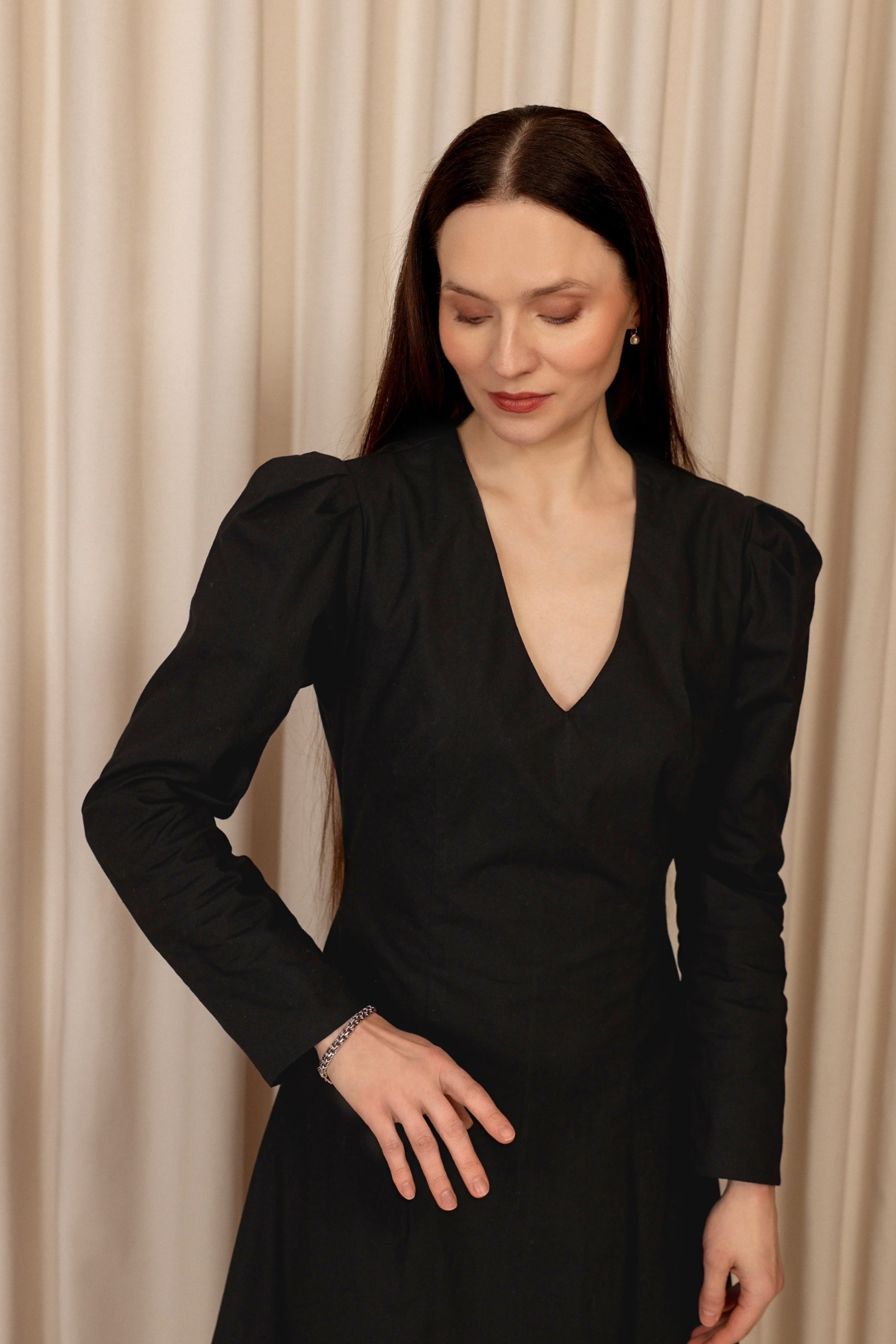 Сotton midi dress "Ana"