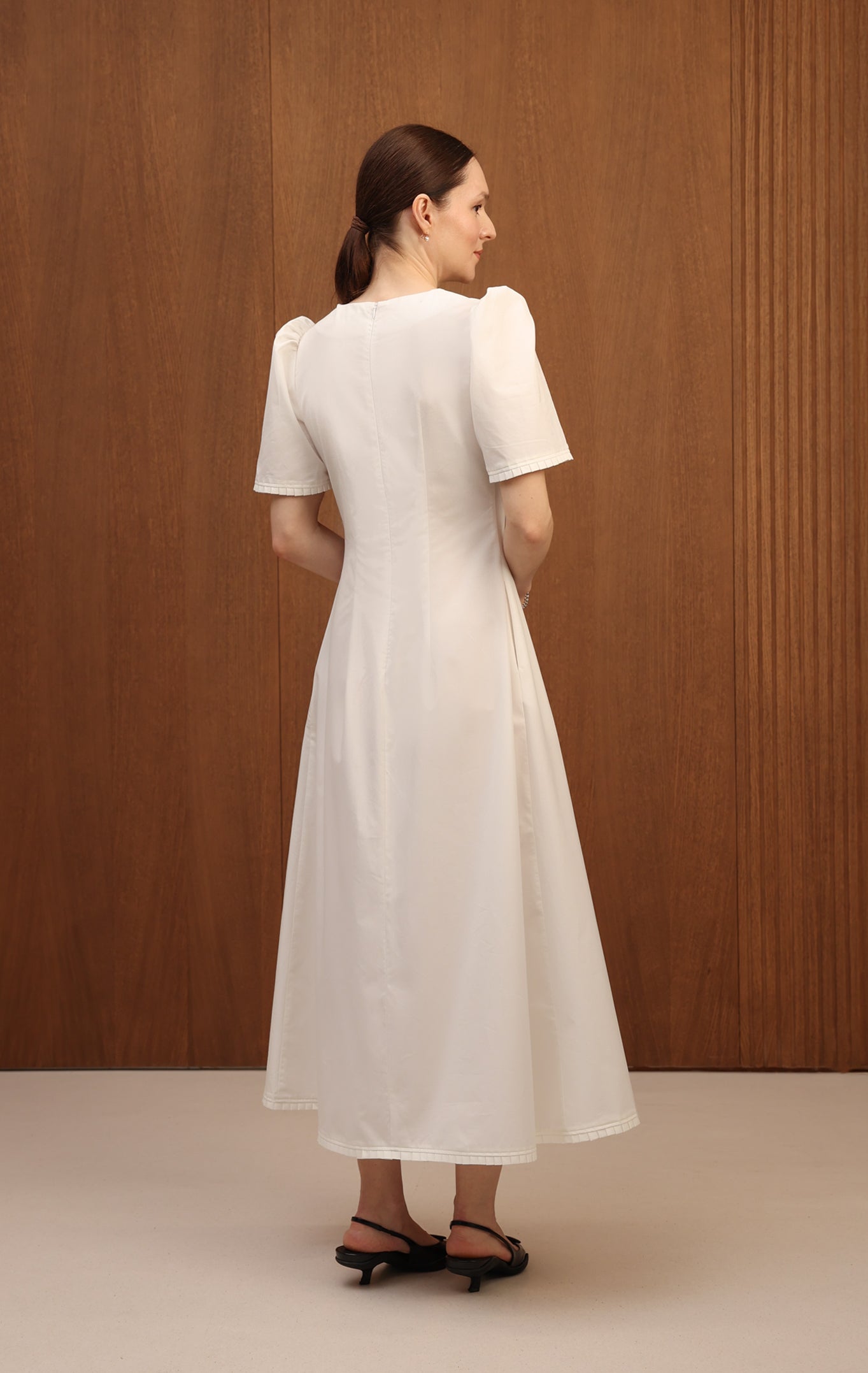 "Nice" cotton midi dress